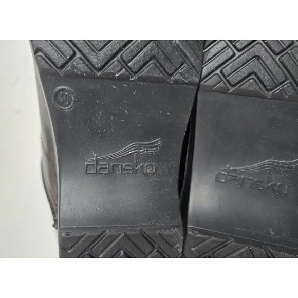 Dansko Women's Pro Multi Scribble Patent Leather Clogs Shoes Sz US 9.5-10 EU 40 - Picture 11 of 13